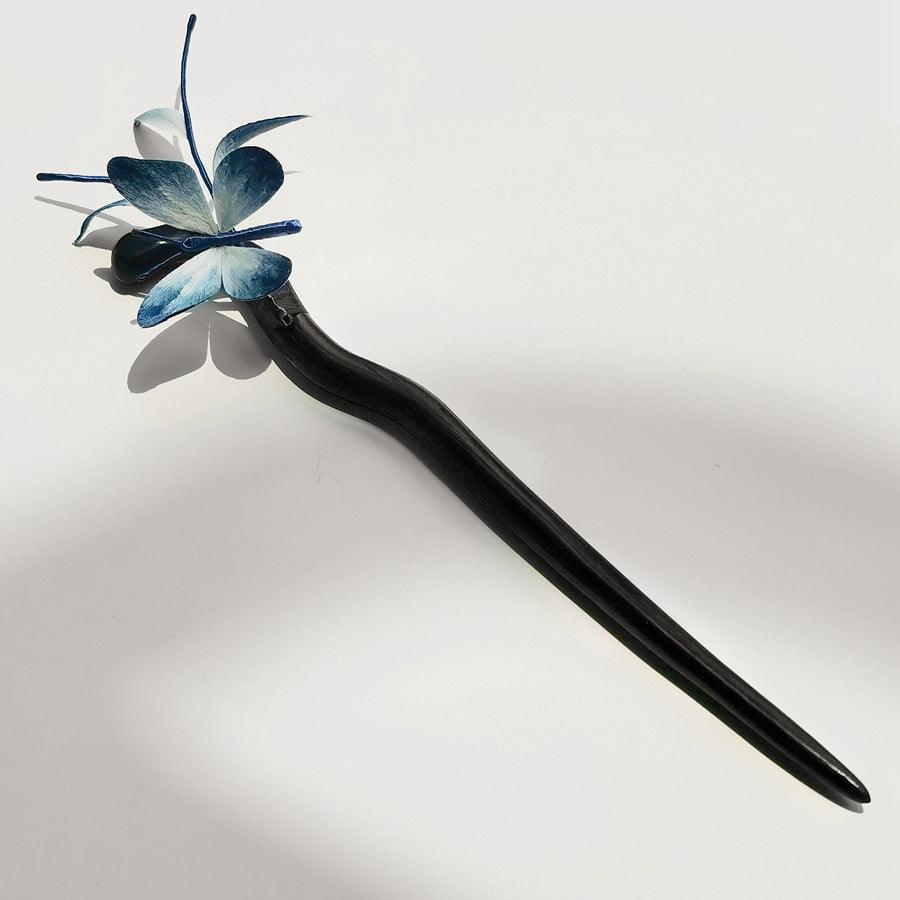 Chinese Velvet Flower Hair Stick