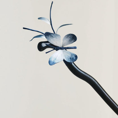 Chinese Velvet Flower Hair Stick