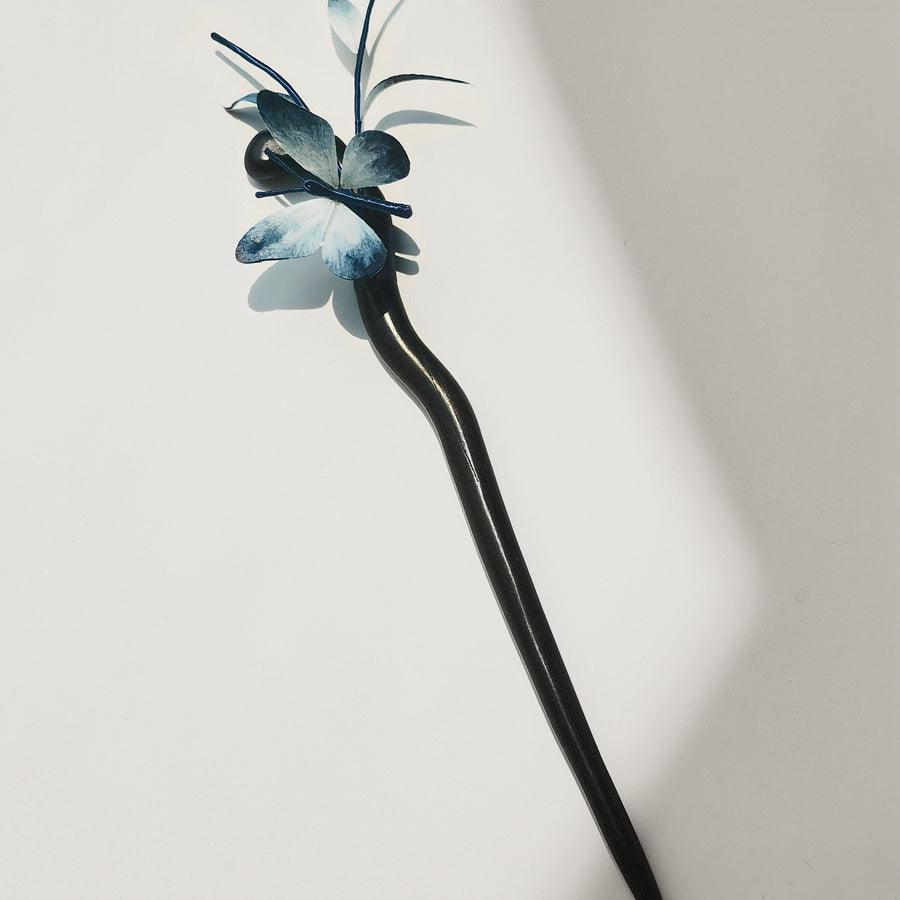 Chinese Velvet Flower Hair Stick