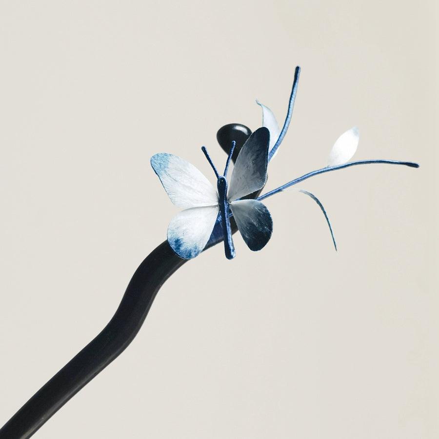 Chinese Velvet Flower Hair Stick