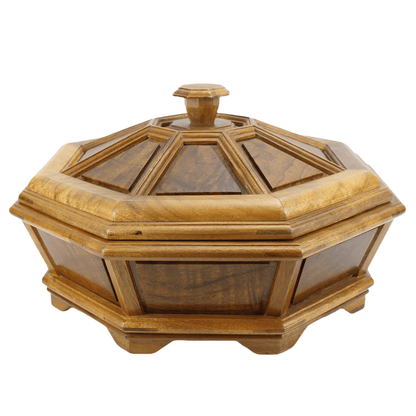 Golden Nanmu Octagonal Box with Lid