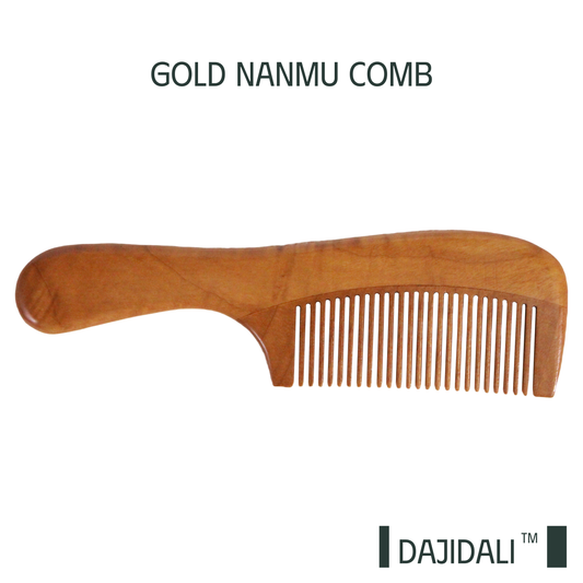 Golden Nanmu Comb Handle