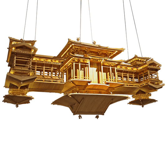 Palace Staly Wooden Chandelier