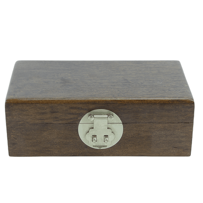 Golden Nanmu Decorative Wooden Box with Lid