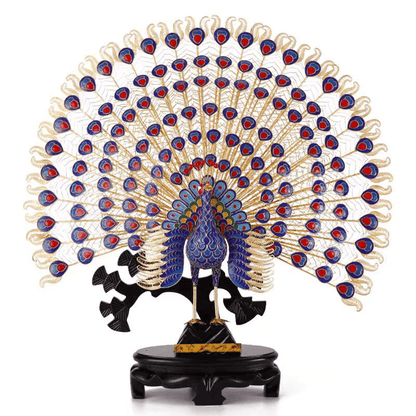 Cloisonné Enamel Peacock Decoration