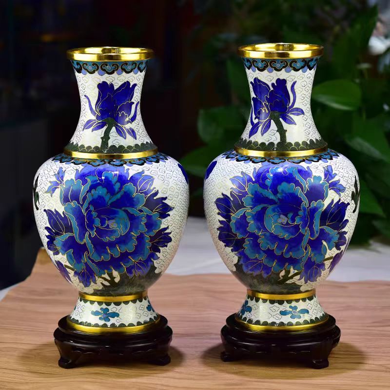 Cloisonne Enamel Part of Vases