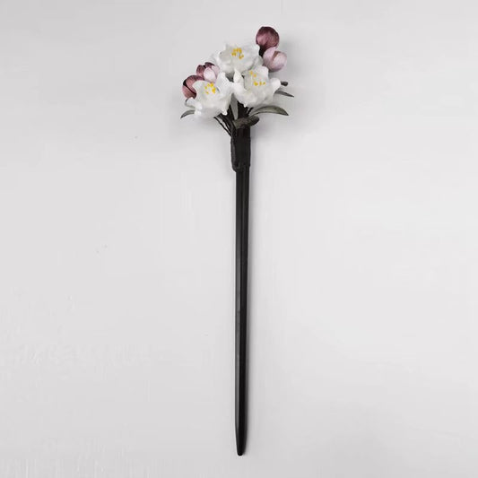 Chinese Velvet Flower Hair Stick