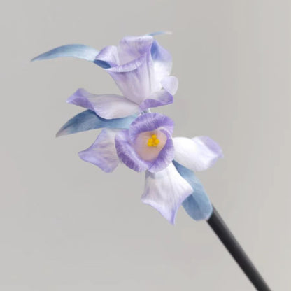 Chinese Velvet Flower Hair Stick