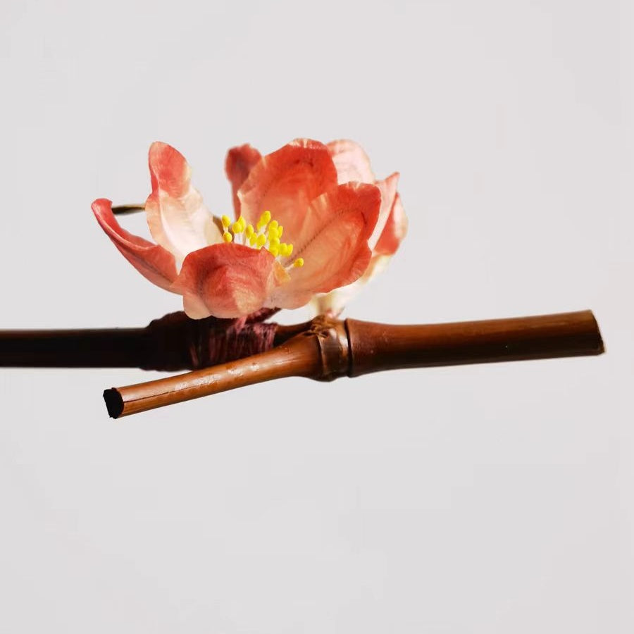 Chinese Velvet Flower Hair Stick