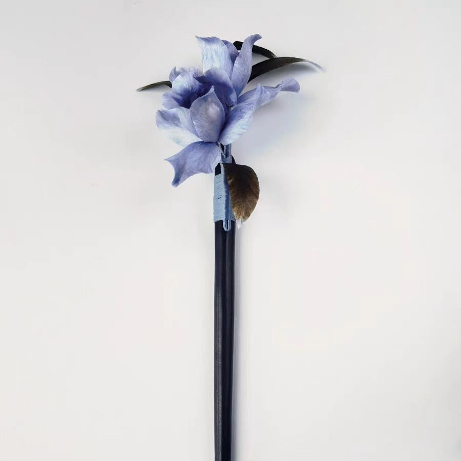 Chinese Velvet Flower Hair Stick