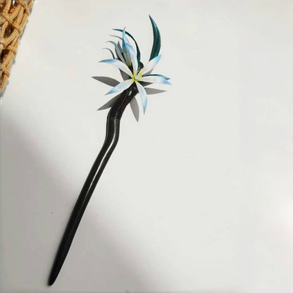 Chinese Velvet Flower Hair Stick