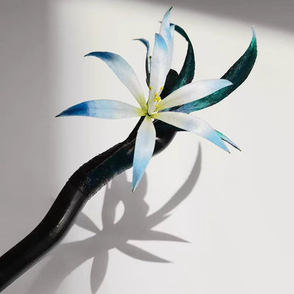 Chinese Velvet Flower Hair Stick