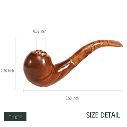 Golden Nanmu Pipe