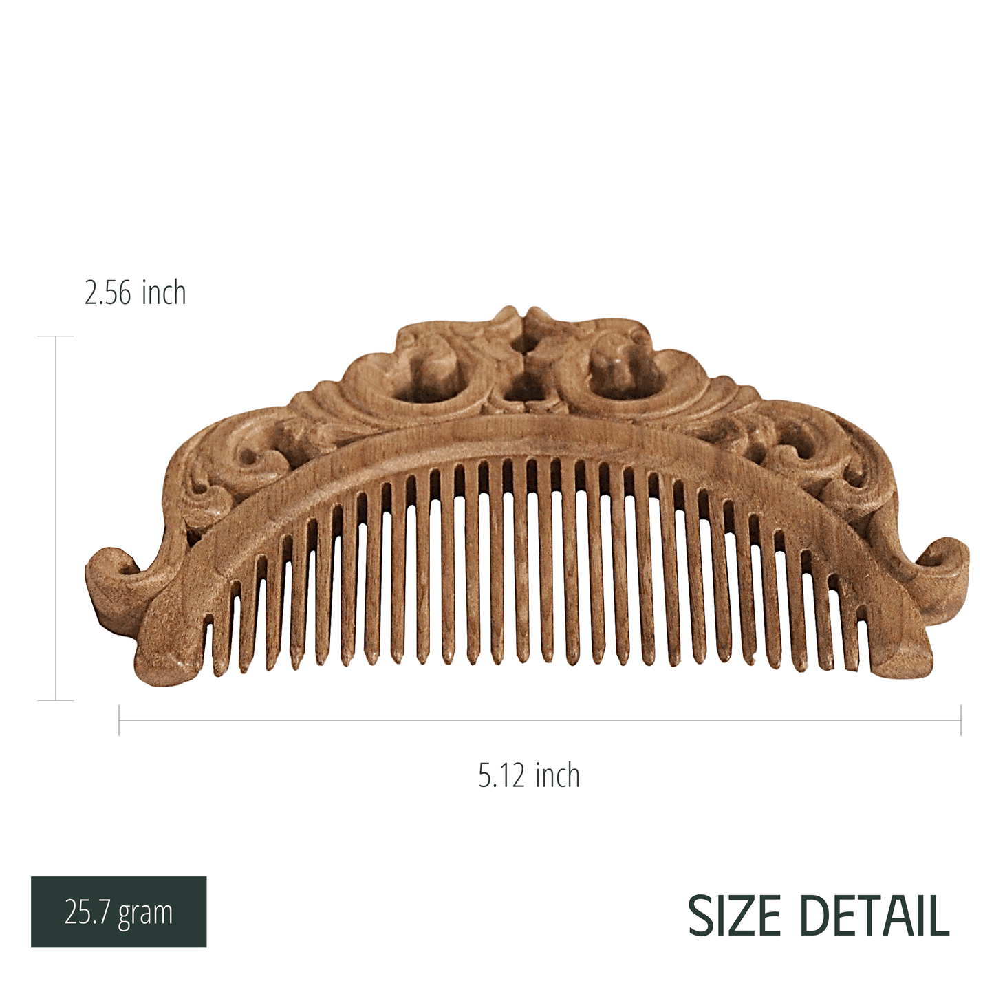 Golden Nanmu Comb