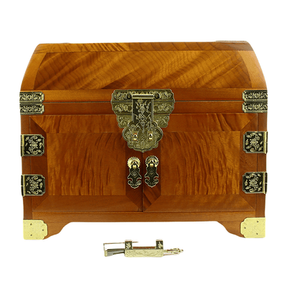 Golden Nanmu Jewelry Box