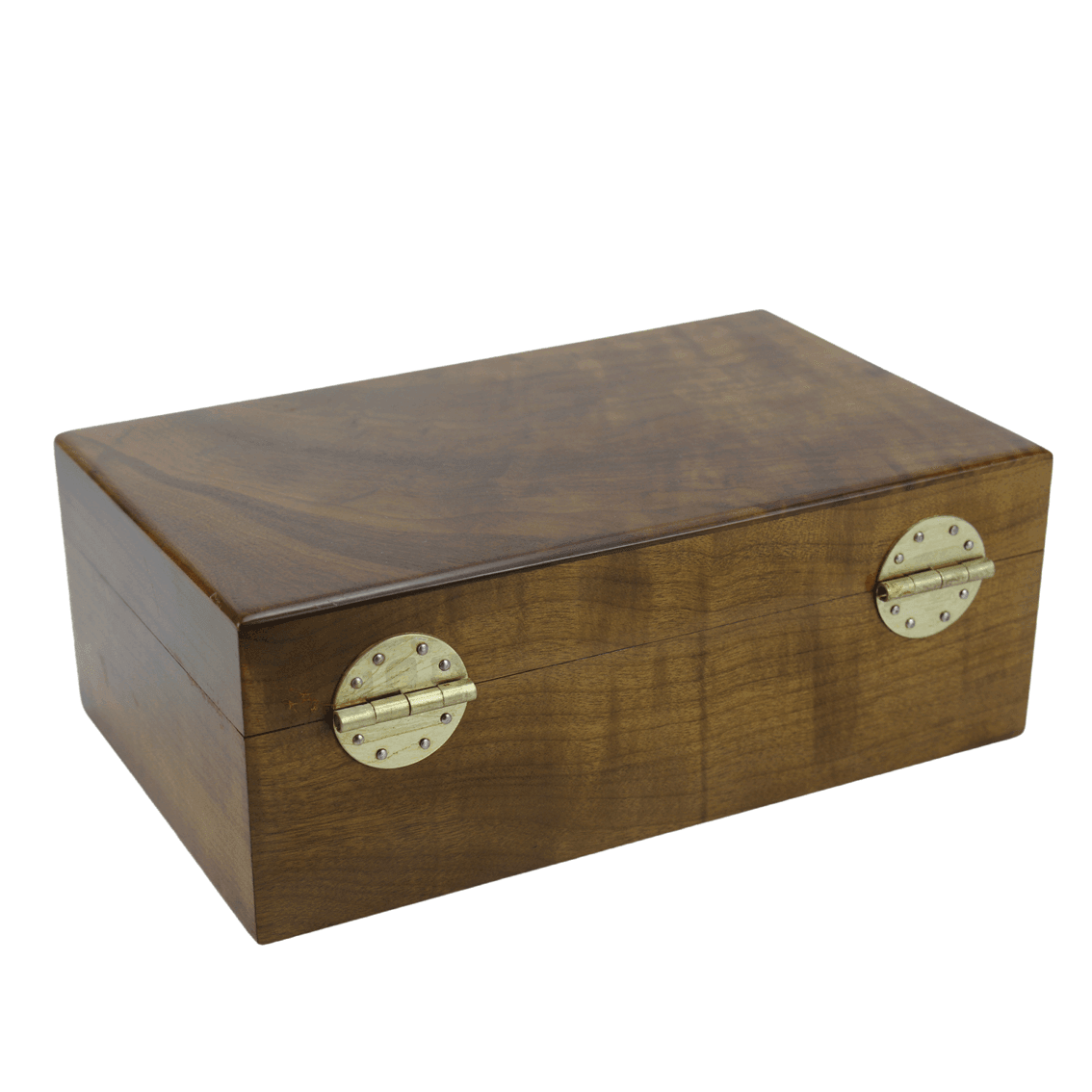 Golden Nanmu Decorative Wooden Box with Lid