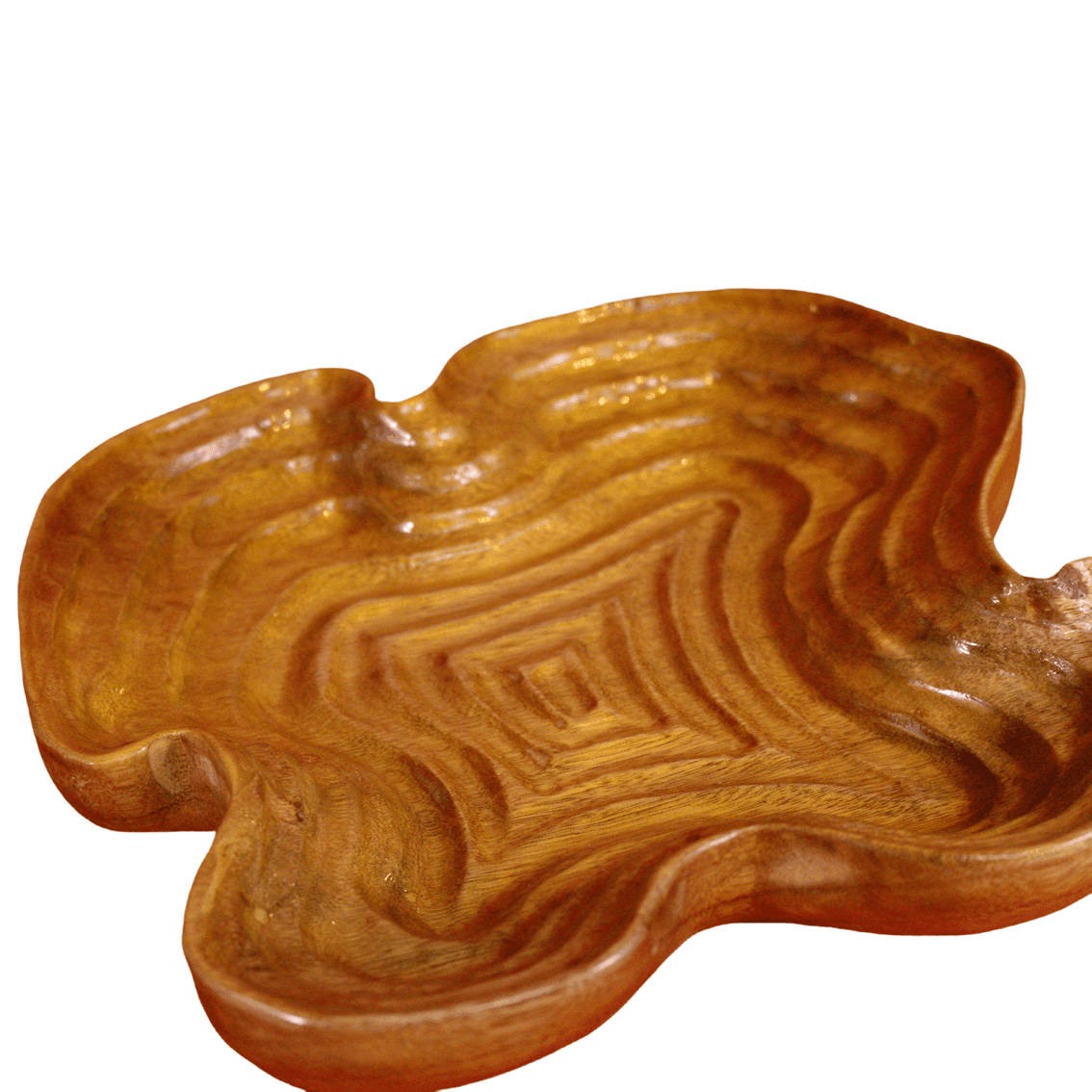 Golden Nanmu Terraced Fields Plate