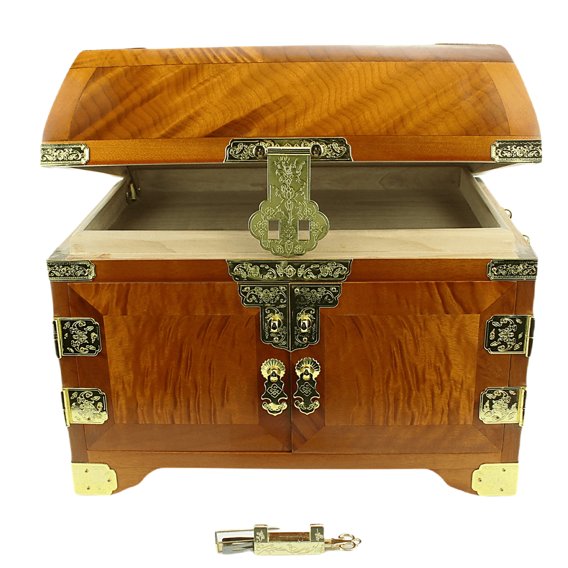 Golden Nanmu Jewelry Box