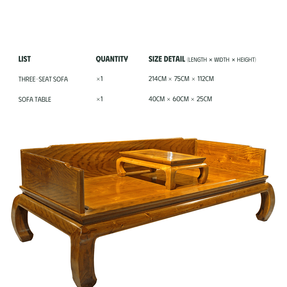 Golden Nanmu & Mortise and Tenon Joints Furniture Chinese sleeper sofa