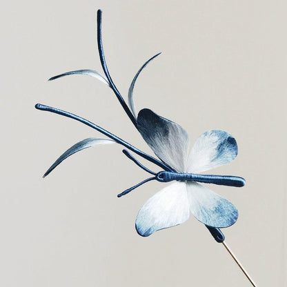 Chinese Velvet Flower Brooch