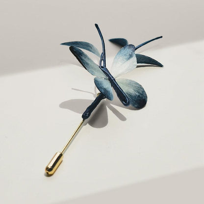 Chinese Velvet Flower Brooch